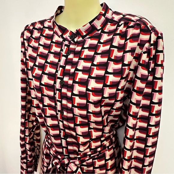 Sanctuary Red and Black Patterned Long Sleeve Dress - Picture 4 of 7